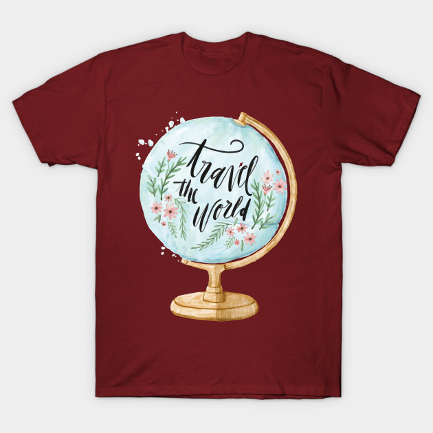 travel shirt | globe world vacation | earth traveler